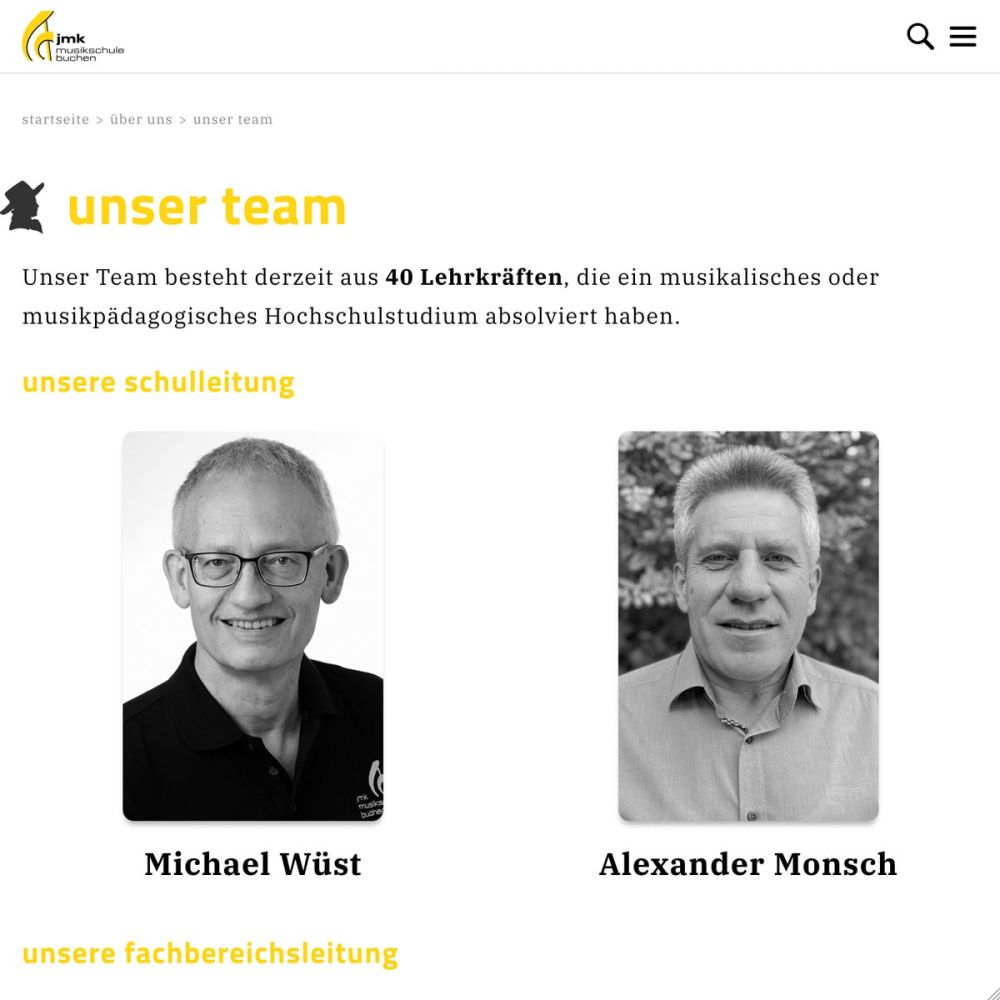 Screenshot vom Team
