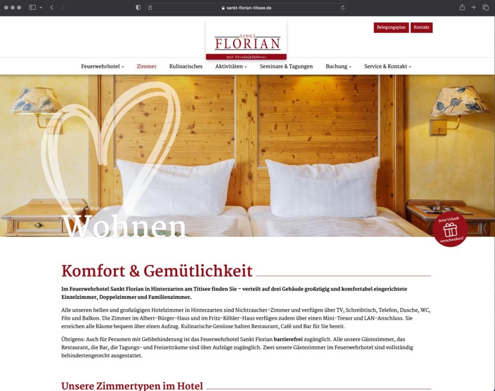 Screenshot Zimmertypen