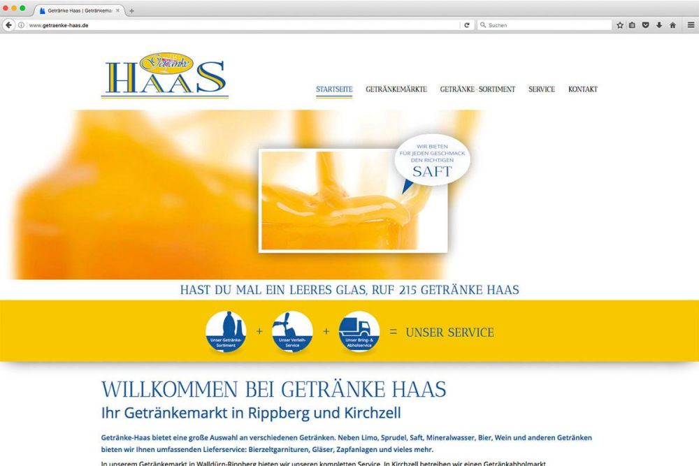 Startseite Getränke Haas