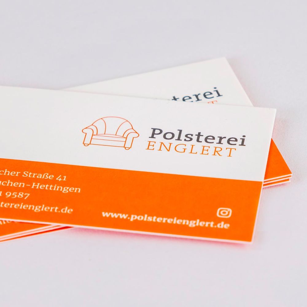 Visitenkarten Polsterei Englert