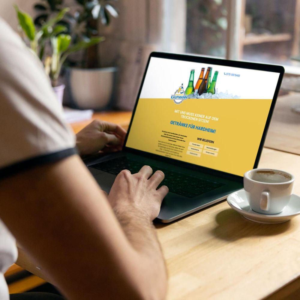 Webseite für Getränke Kaufmann