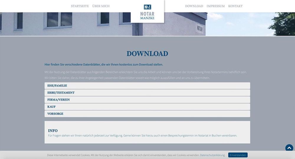 Downloadbereich für Notar Manzke