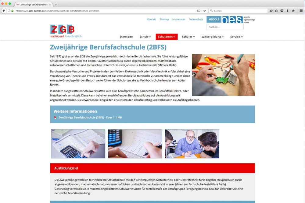 Zweijährige Berufsfachschule ZGB 