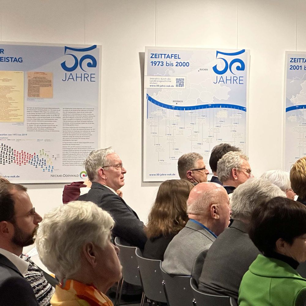 Tafeln bei dem Jubiläumsakt