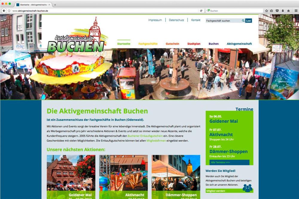 Verschiedene Bereiche der Aktivgemeinschaft Buchen