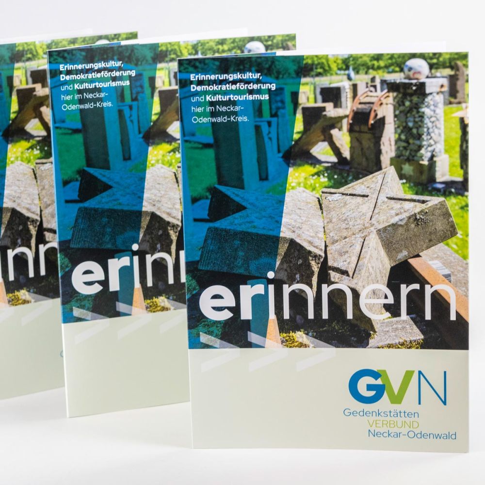Flyer & Webseite für den Gedenkstättenverbund Neckar-Odenwald-Kreis e.V.