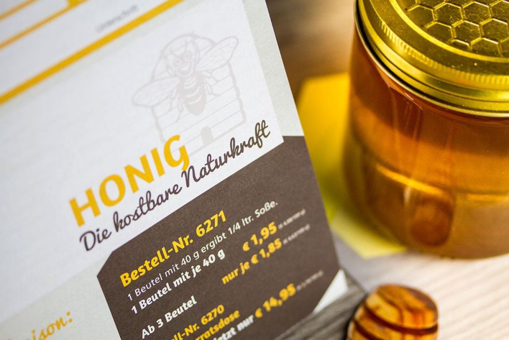 Flyer Honig Reinmuth in neuem Corporate Design