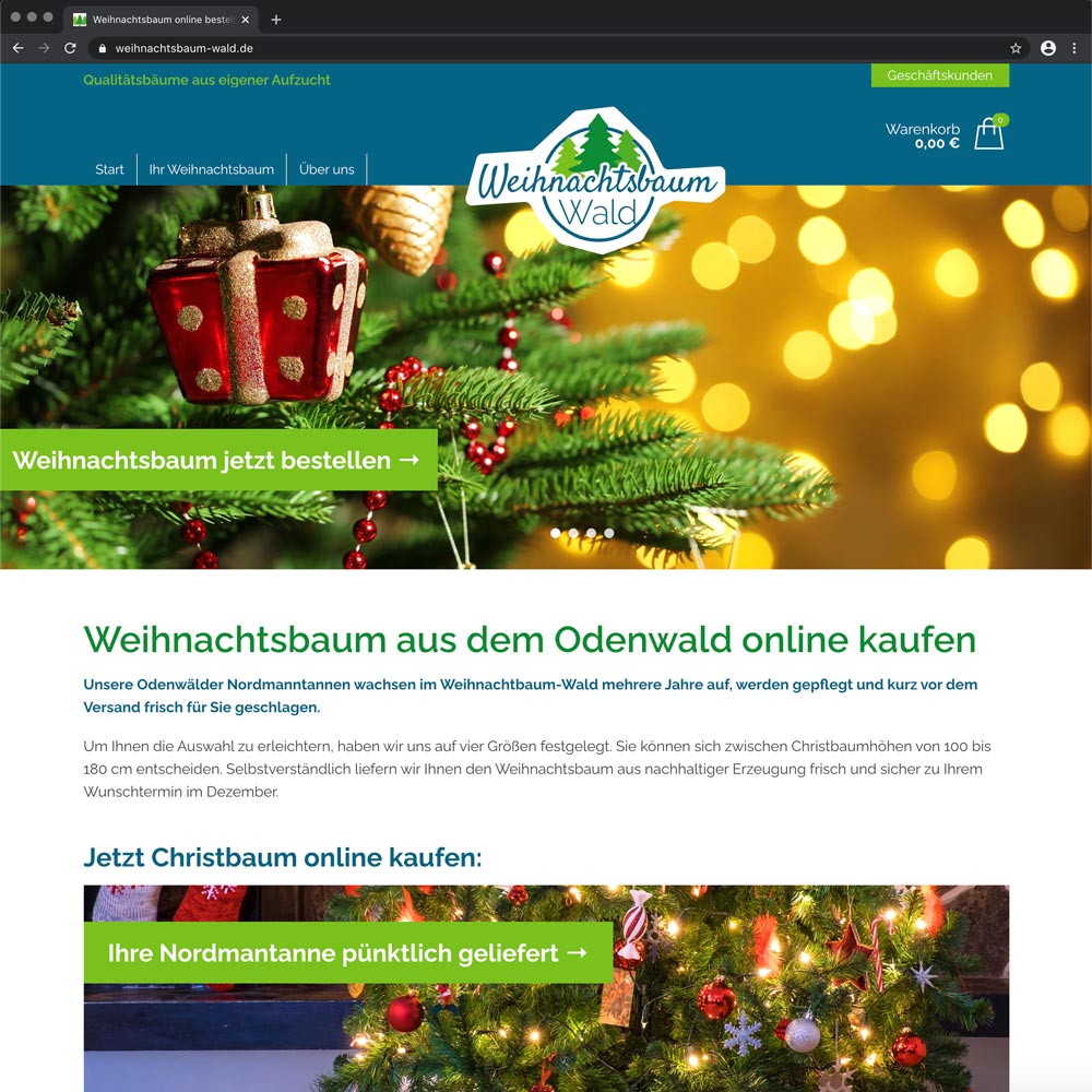 Weihnachtsbaum Online-Shop
