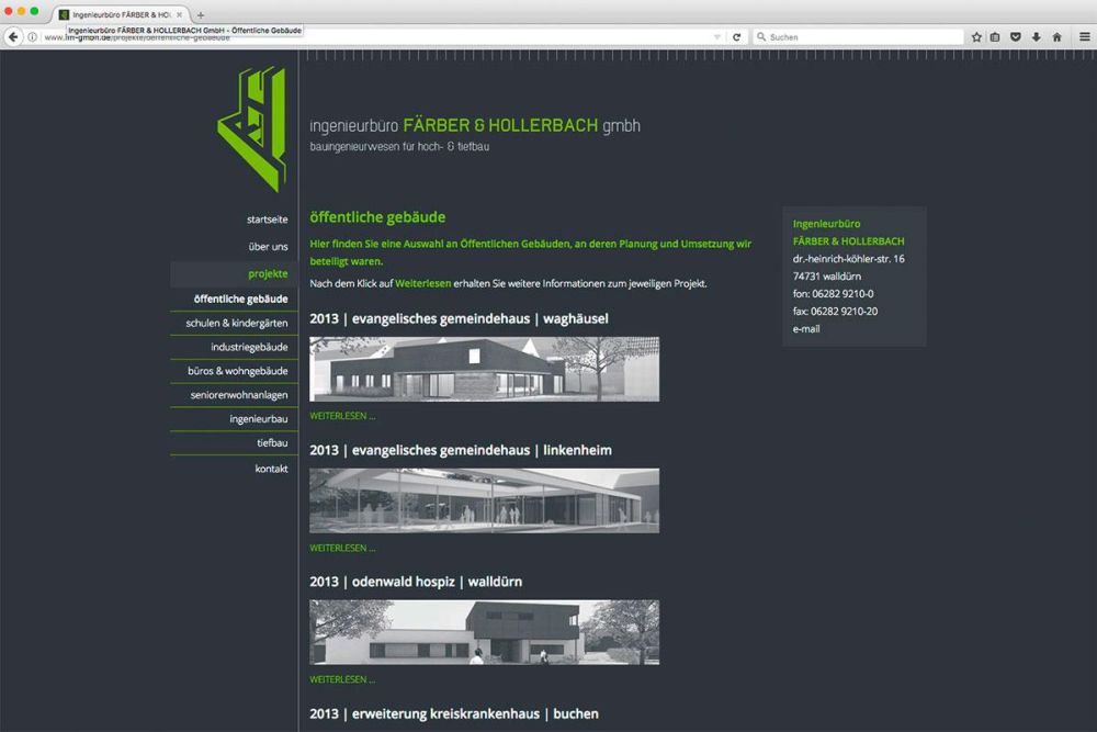 Projekte vom Ingenieurbüro