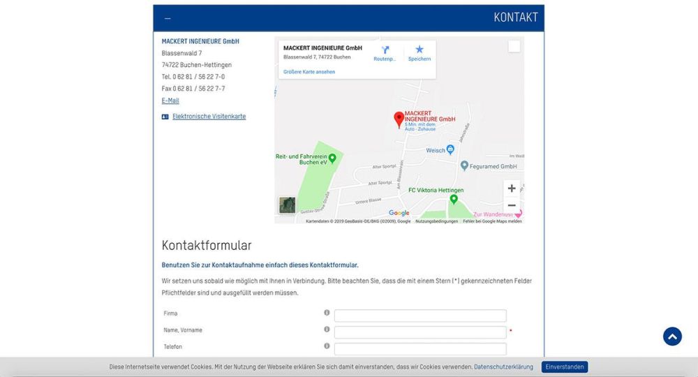 Kontakt und Anreise zu Mackert Ingenieure