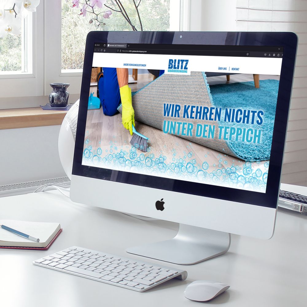 Die neue Webseite der Blitz Gebäudereinigung in Buchen (Odenwald)