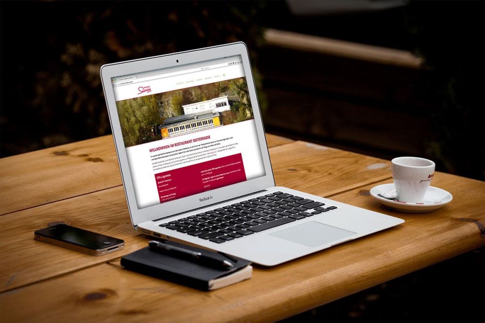 Webseite Restaurant Seeterrasse