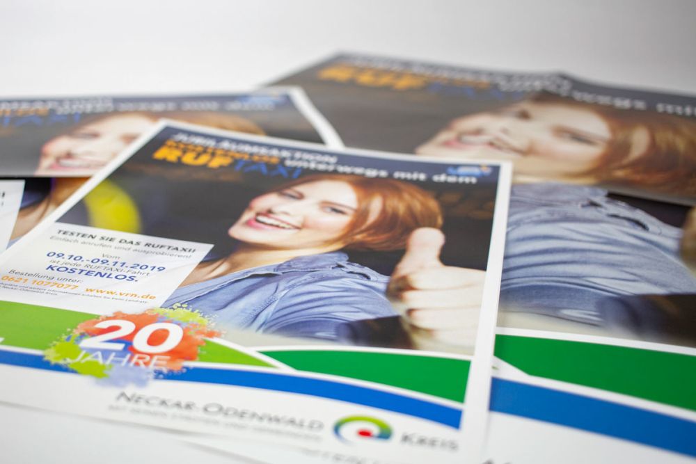 Werbemittel 20 Jahre RufTaxi