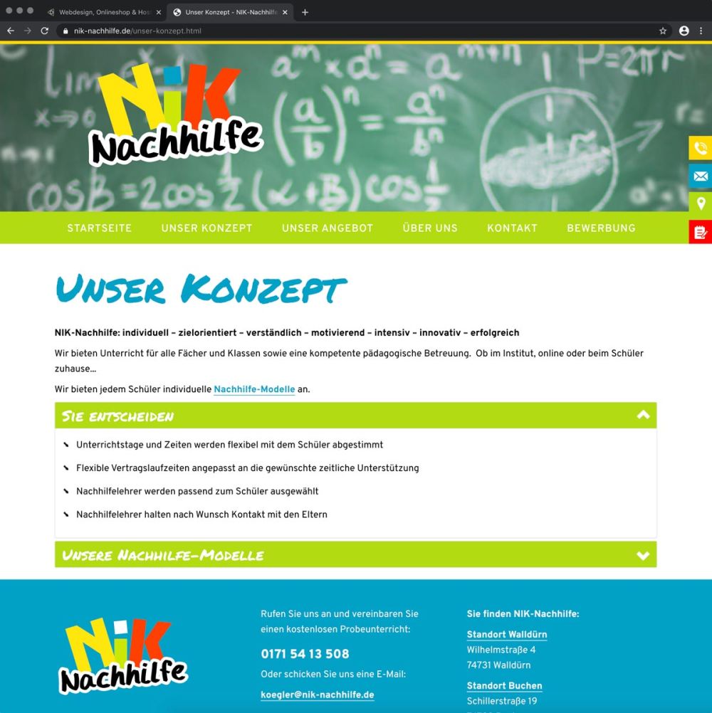 Das Konzept der NIK Nachhilfe