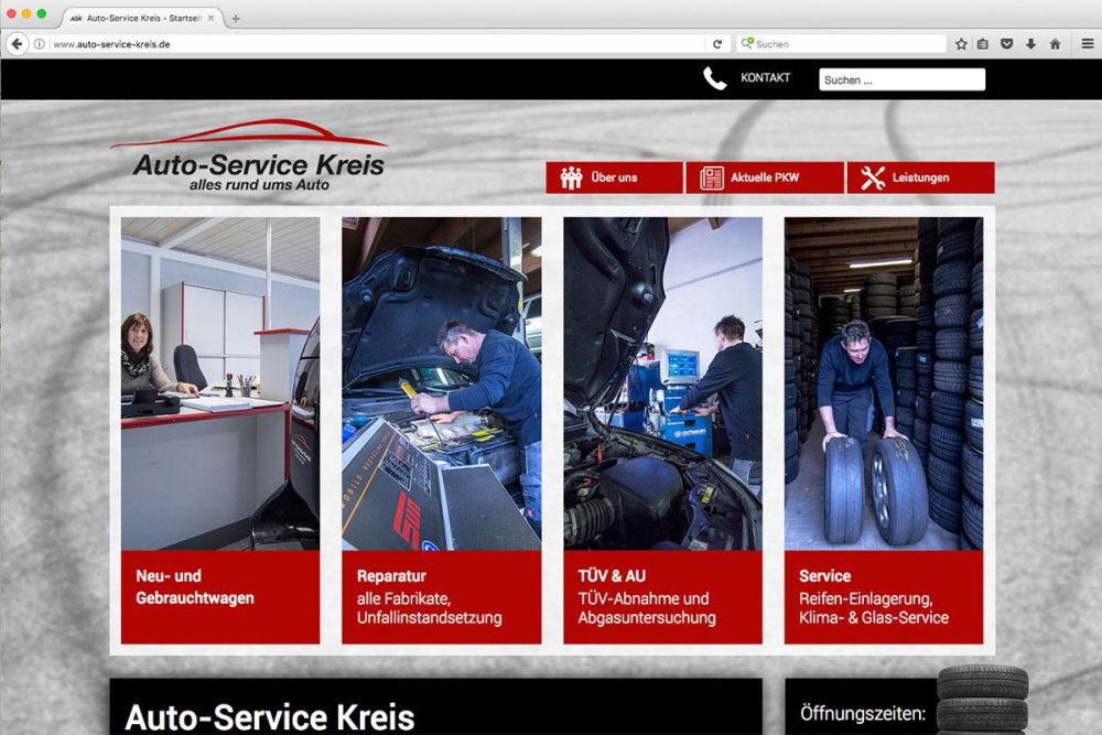 Dienstleistungen des Auto Service Kreis