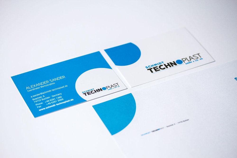 Visitenkarten und Briefpapier Schmidt Technoplast