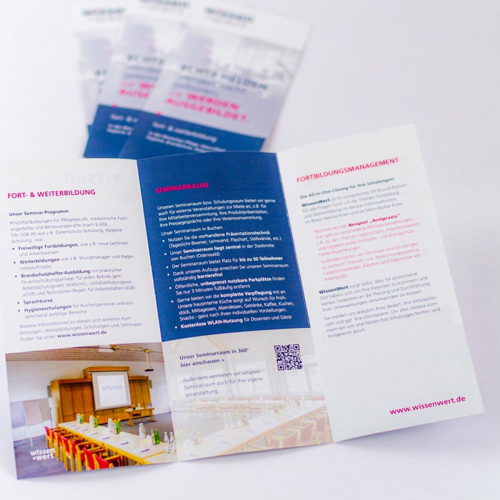 Flyer für Wissenwert