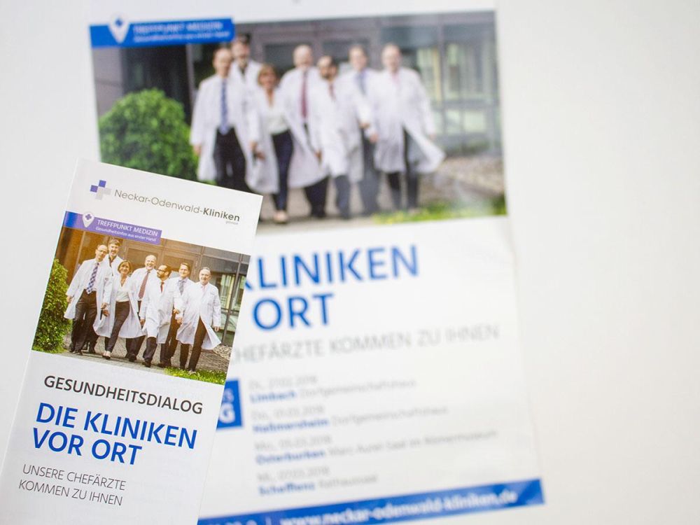 Flyer und Plakat Gesundheitsdialog