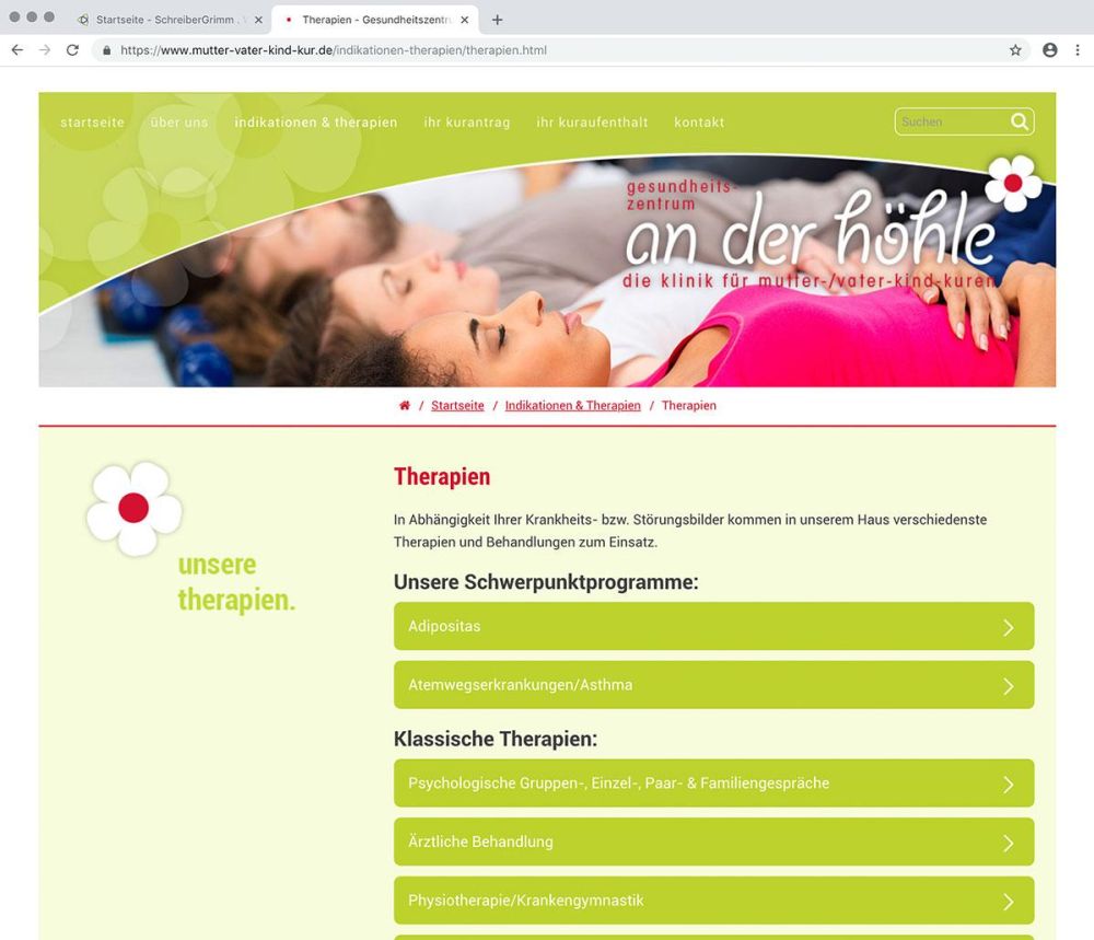 Therapien an der Höhle