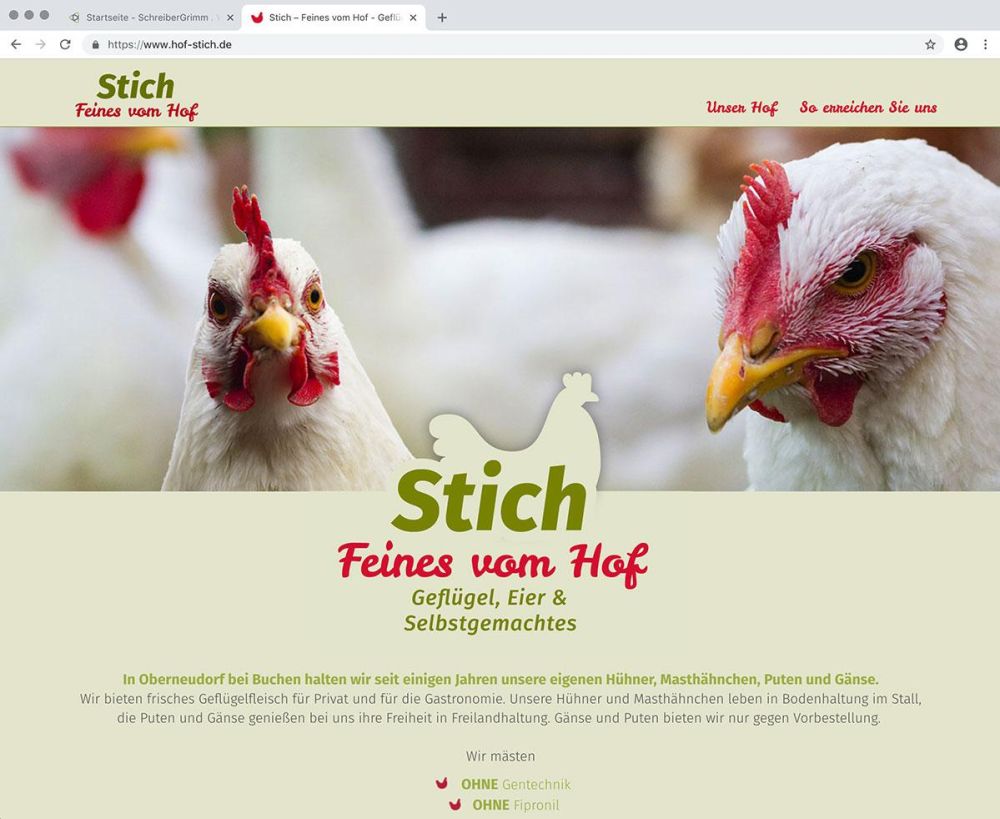 Startseite Hof Stich