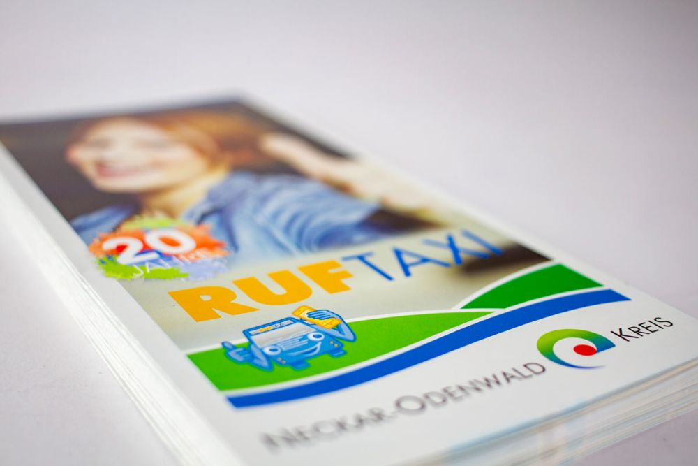 Flyerstapel RufTaxi