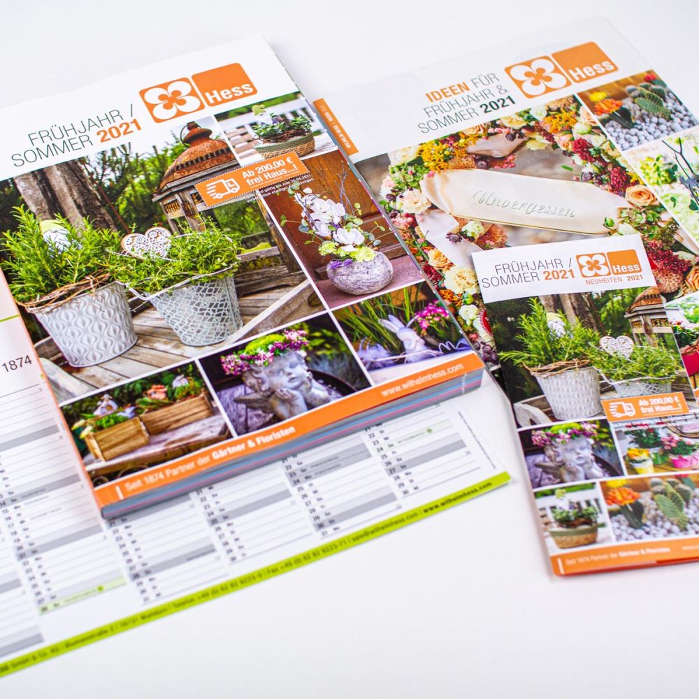 Katalog, Flyer & Kalender für Wilhelm Hess 2021