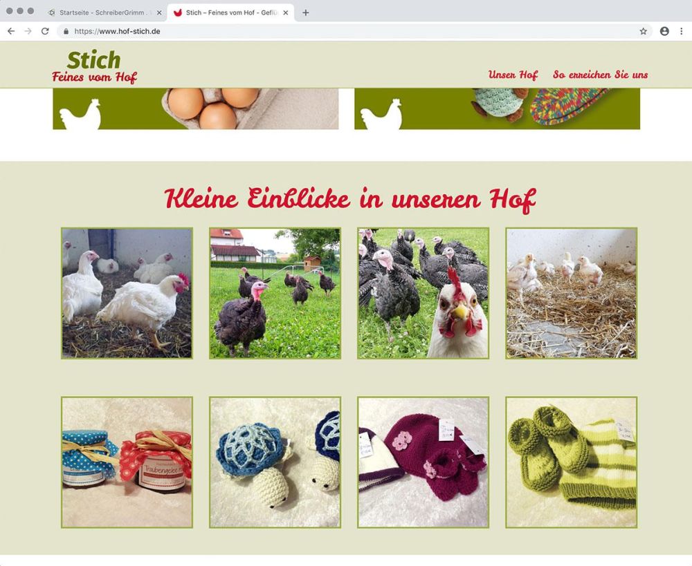 Einblicke in den Hof Stich