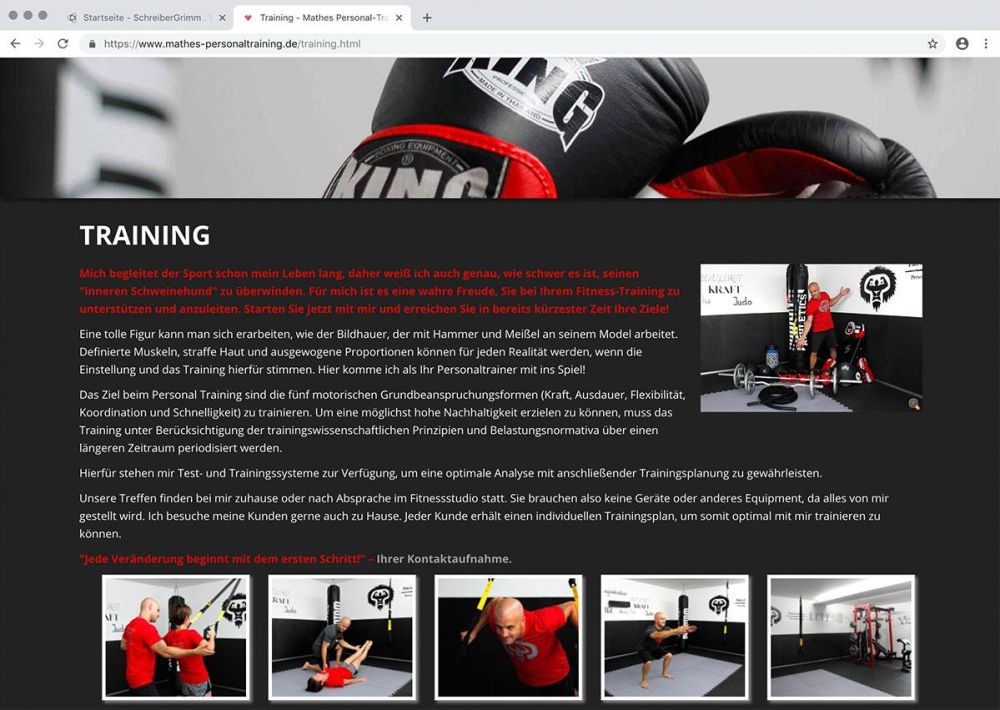 Training bei Mathes Personaltraining