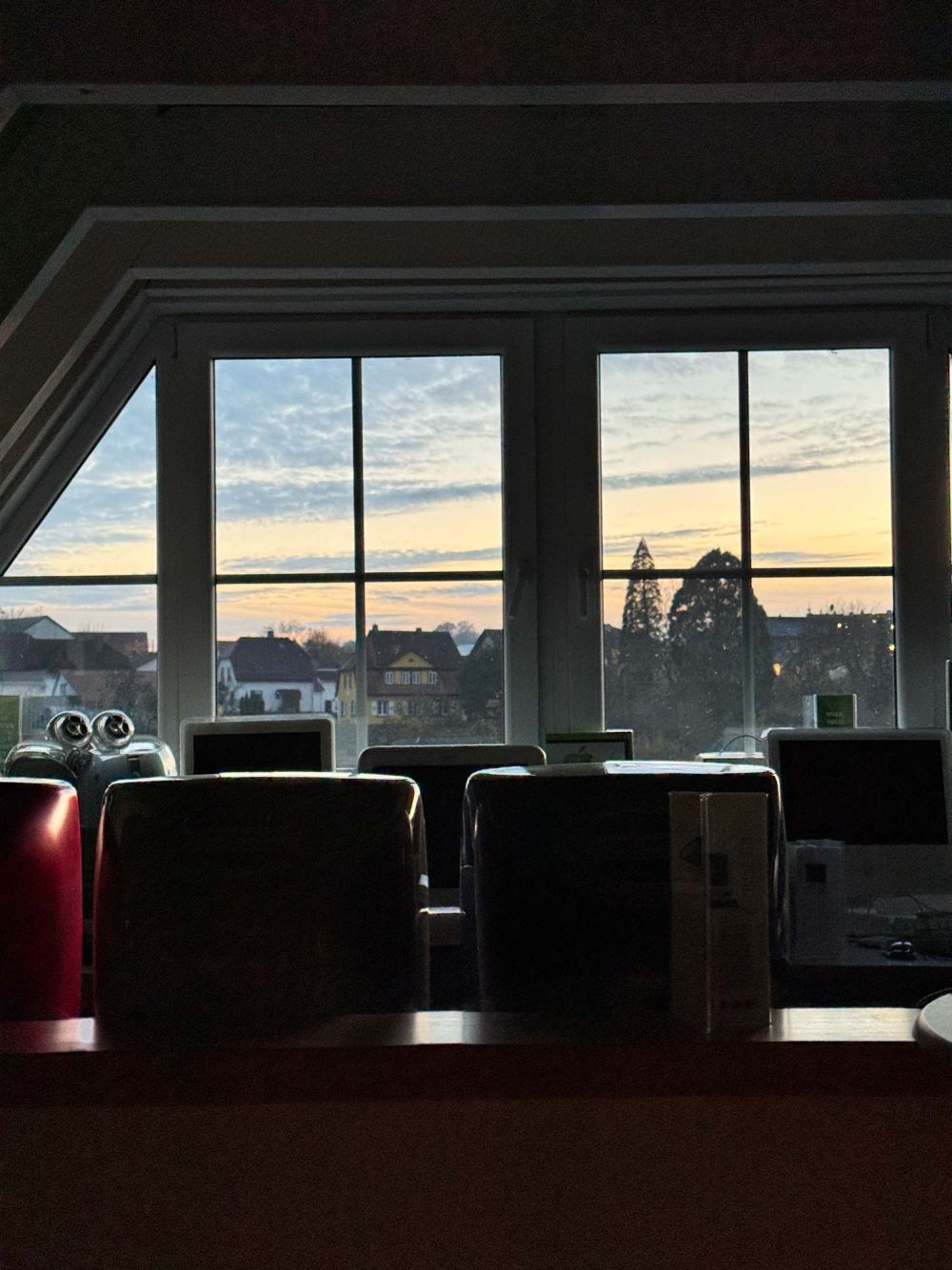 Aussicht aus dem MacMuseum bei Dämmerung