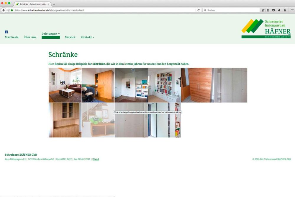 Schränke Schreinerei Häfner