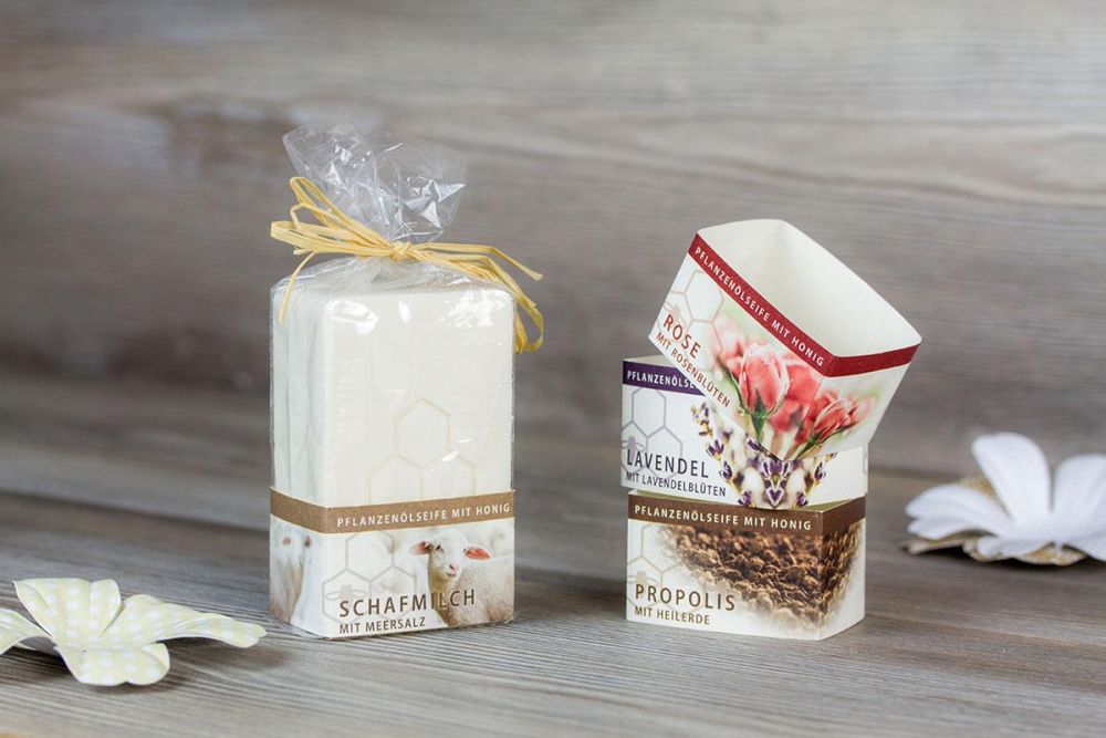 Banderole für verschiedene Seifen