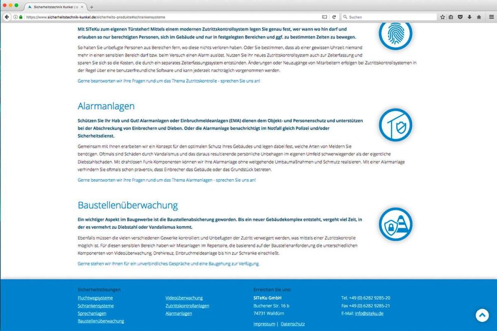 Informationen zu SiTeKu