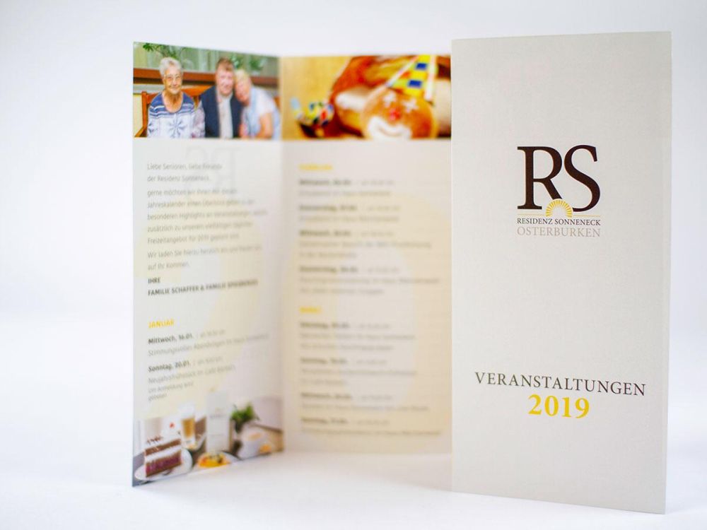 Veranstaltungsflyer Residenz Sonneneck