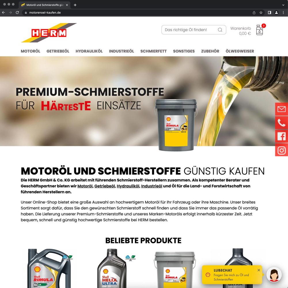 Screenshot Startseite