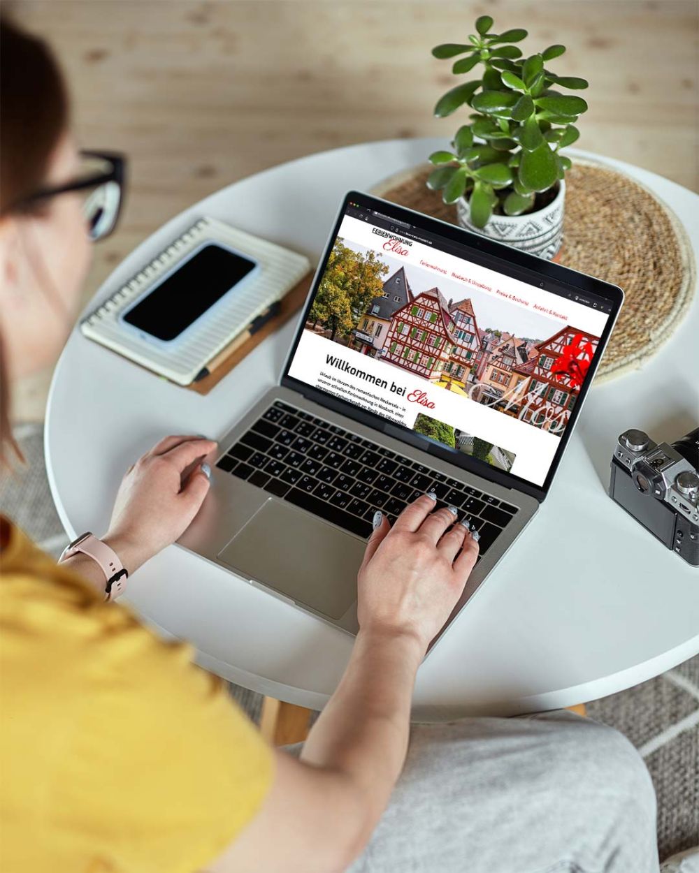 Webseite für die Ferienwohnung Elisa in Mosbach