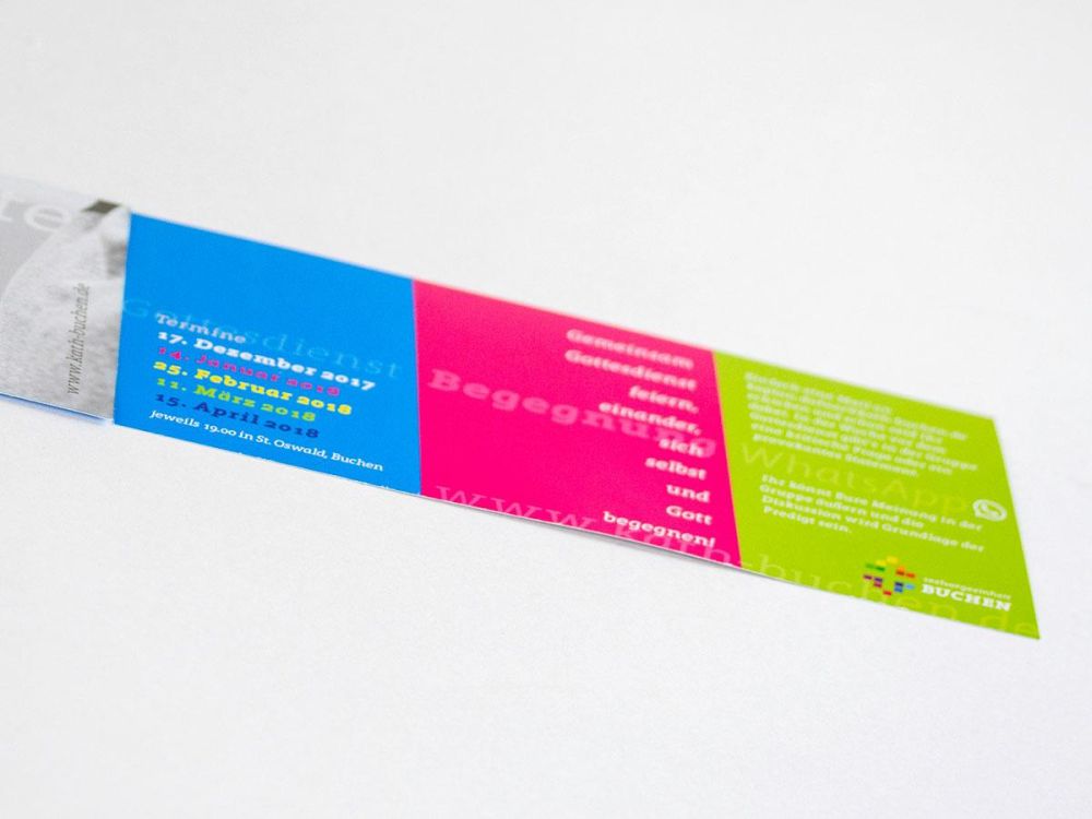 Flyer zur Firmung in der Seelsorgeeinheit Buchen