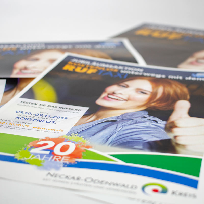 Jubiläumsaktion "Kostenlos unterwegs mit dem Ruftaxi"