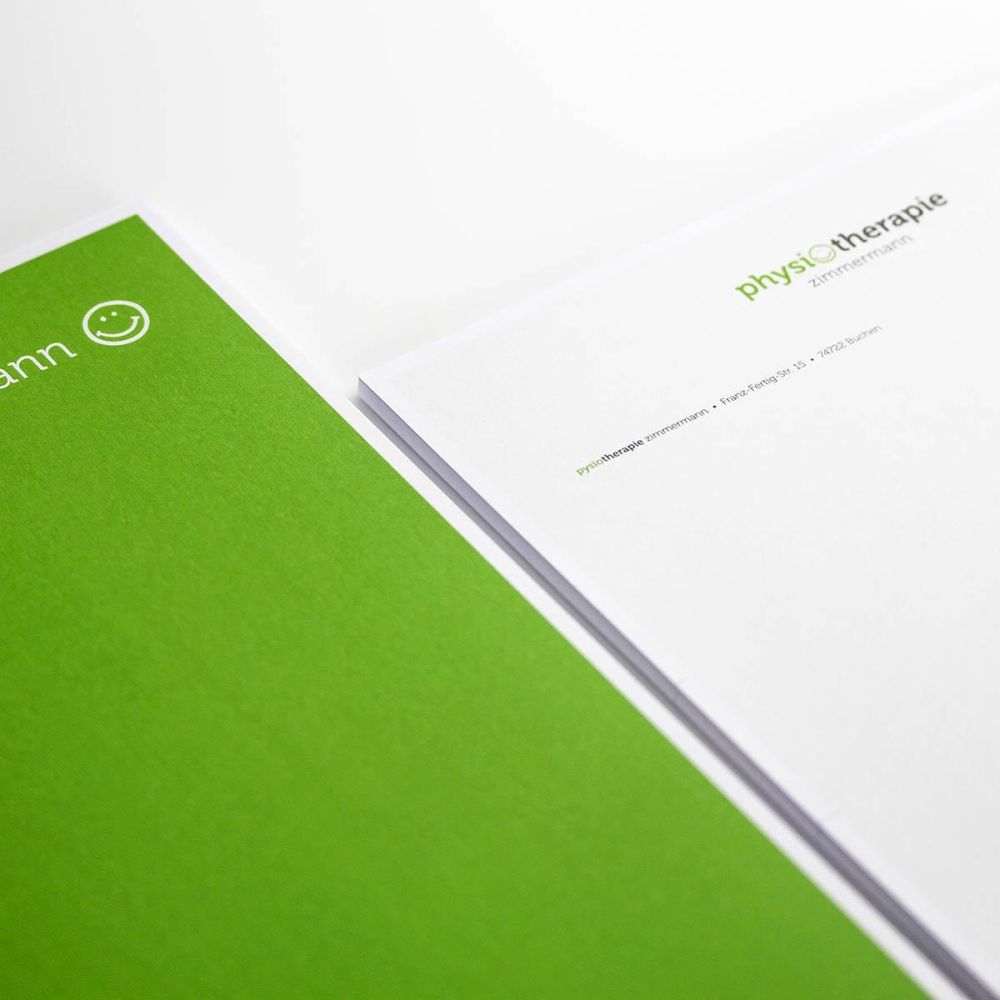 Briefpapier für Physiotherapie Zimmermann
