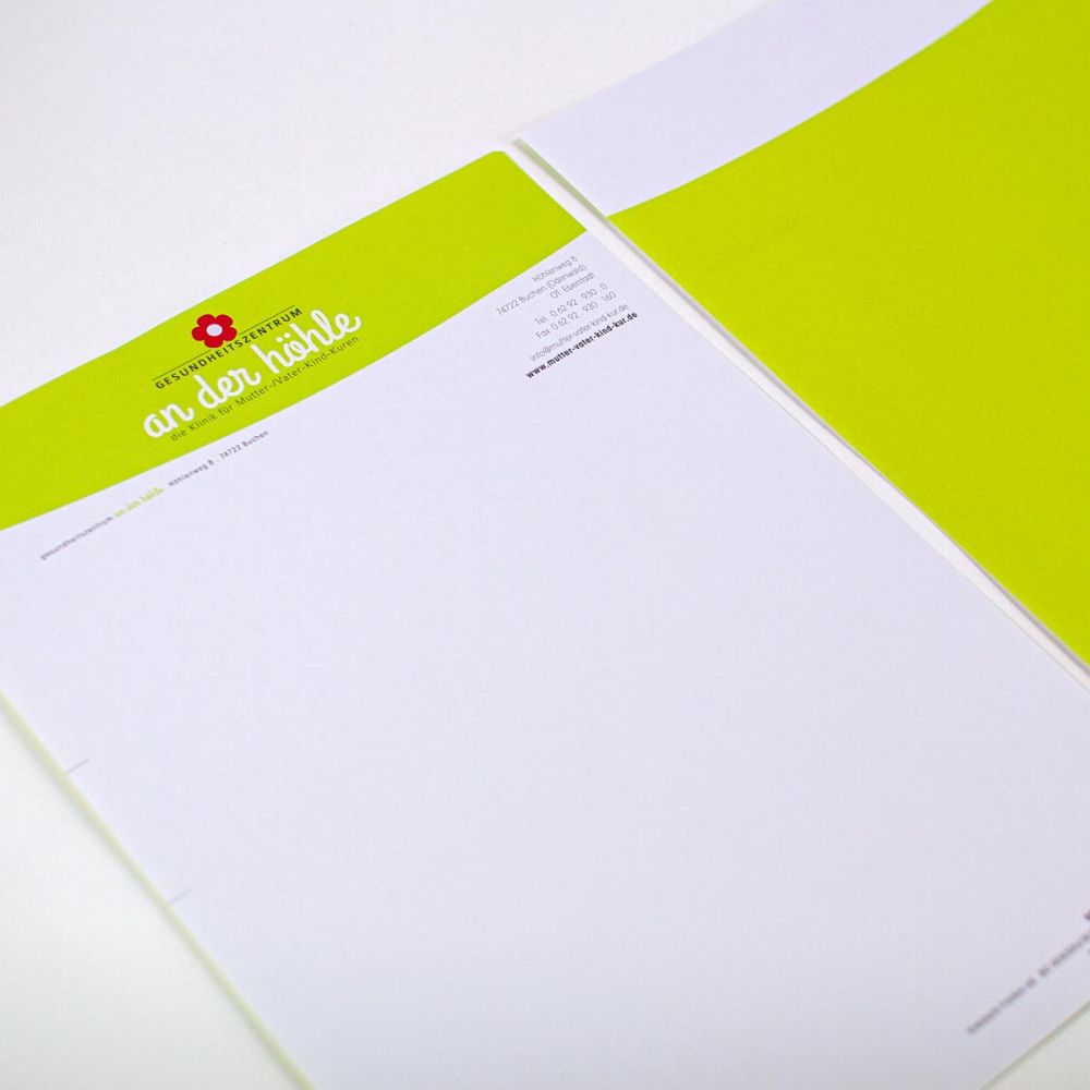 Briefbogen Gesundheitszentrum an der Höhle