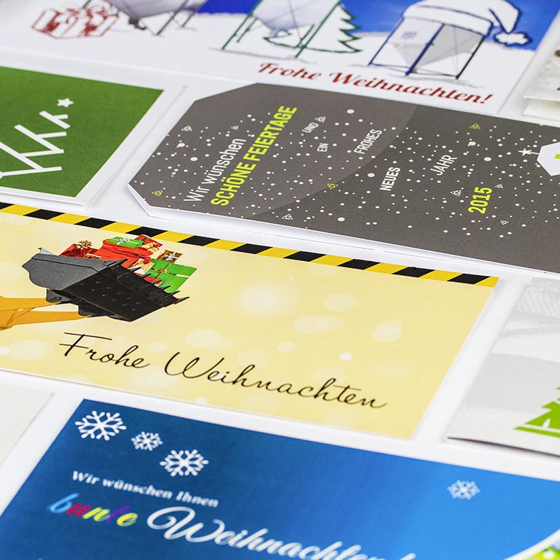 Tolle Weihnachtskarten, Adventskalender und Weihnachtsbriefpapier für Ihr Unternehmen