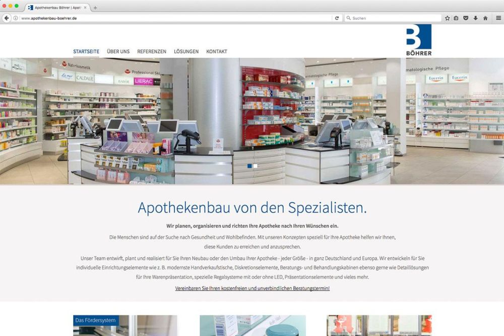 Startseite Apothekenbau Böhrer