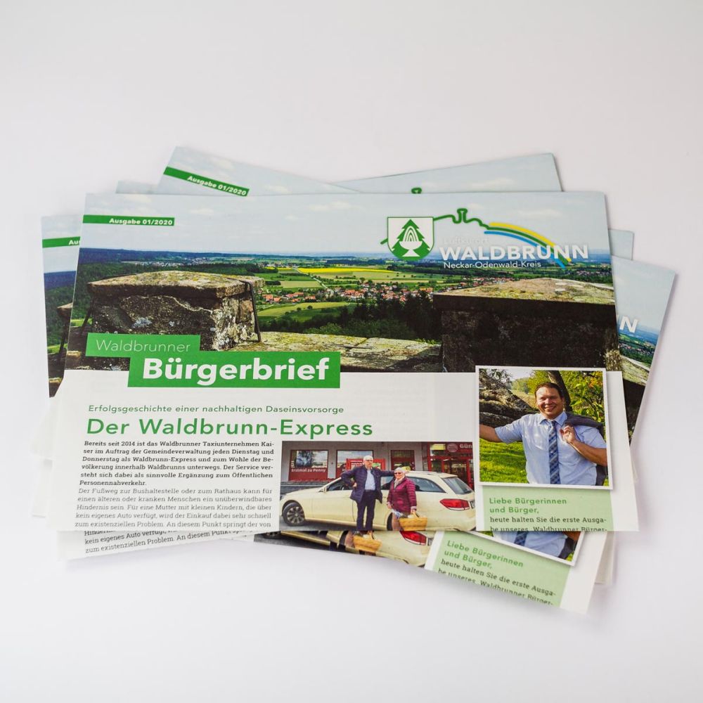 Bürgerbrief Waldbrunn im Zeitungslook