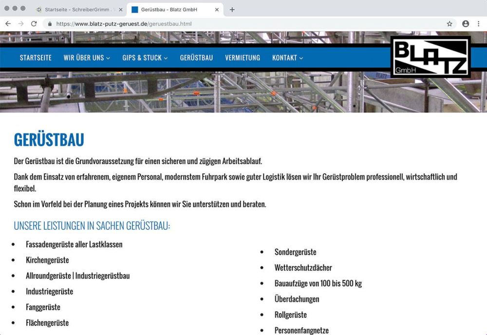 Gerüstbau Blatz Hettingen