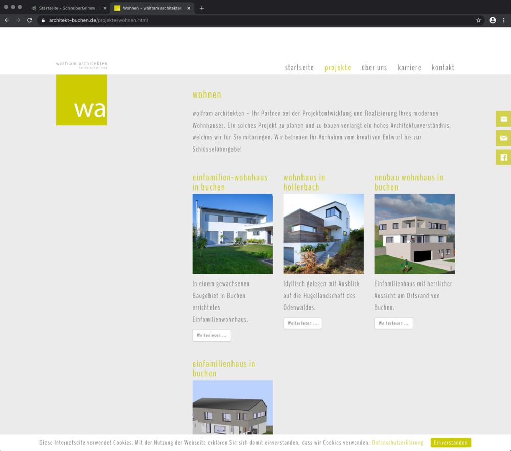 Referenzen Wolfram Architekten
