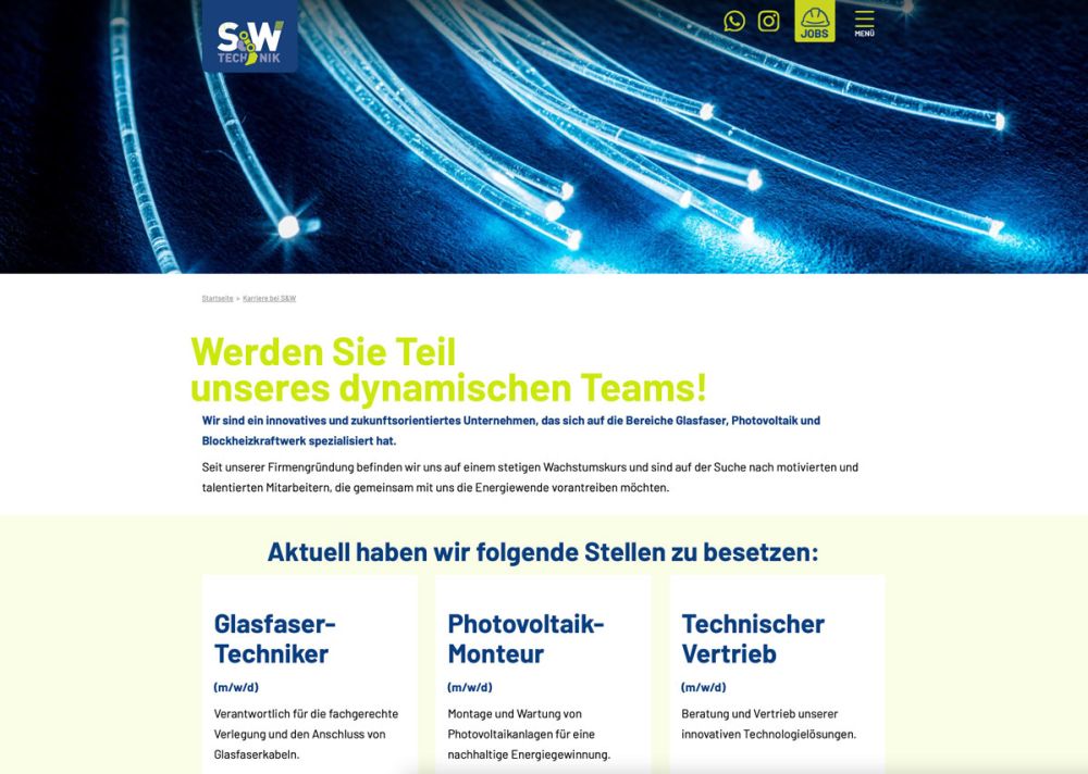 Screenshot Karriereteil