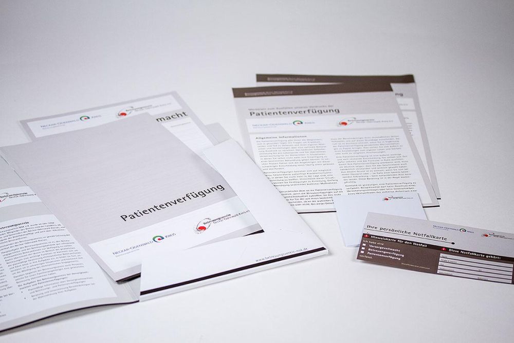 Mappe und Informationsblätter für den Betreuungsverein NOK