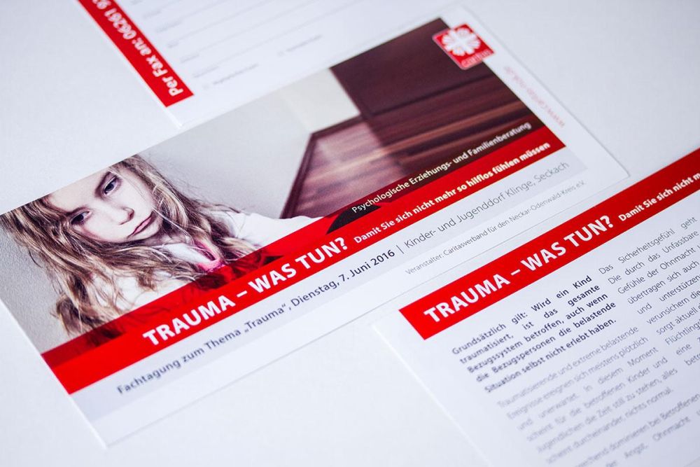 Flyer zum Thema Traumata