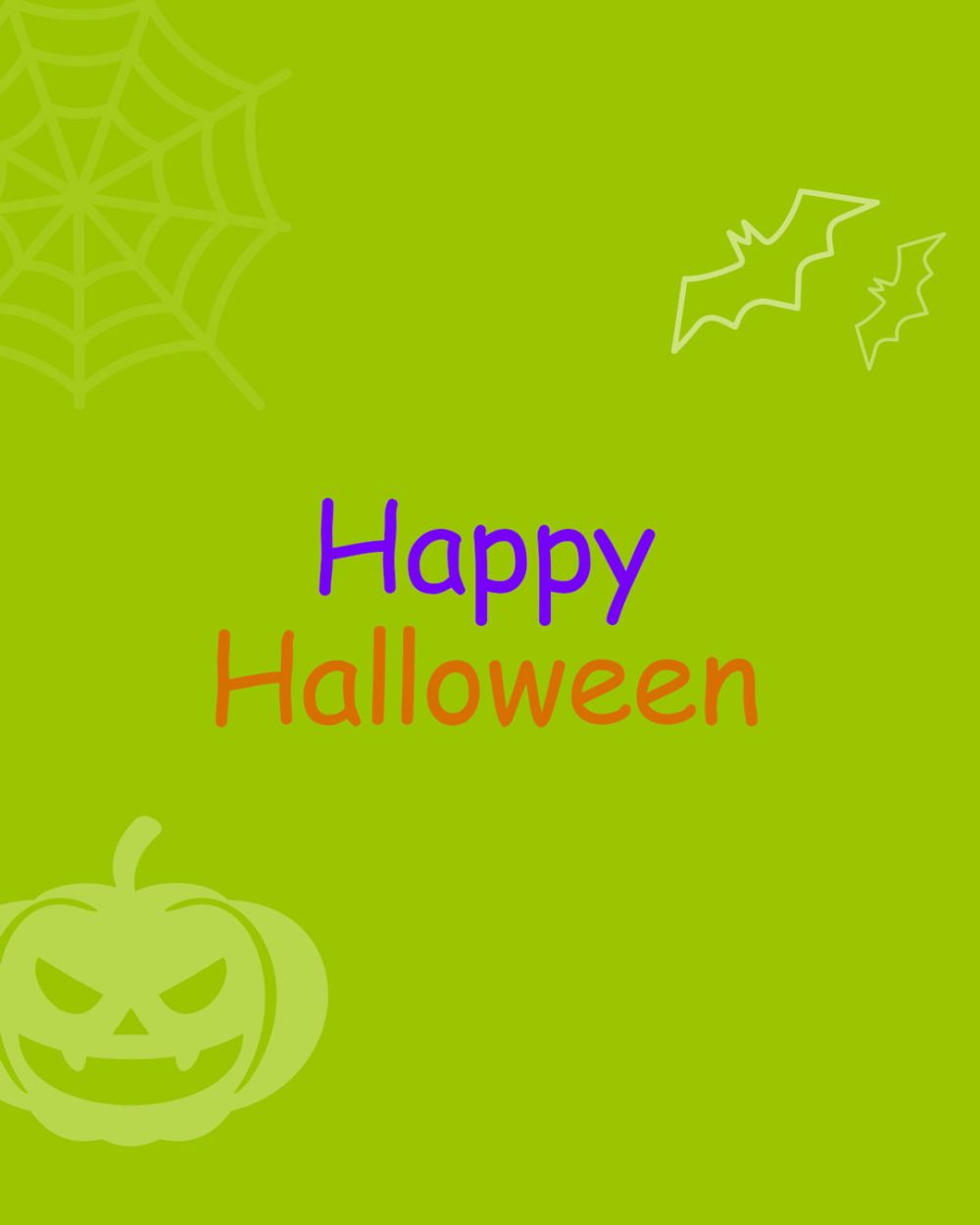Happy Halloween in Comic Sans