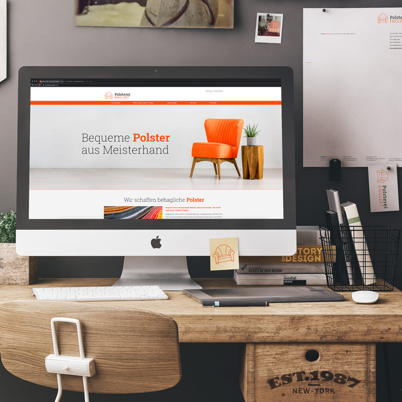 Webseite der Polsterei Englert