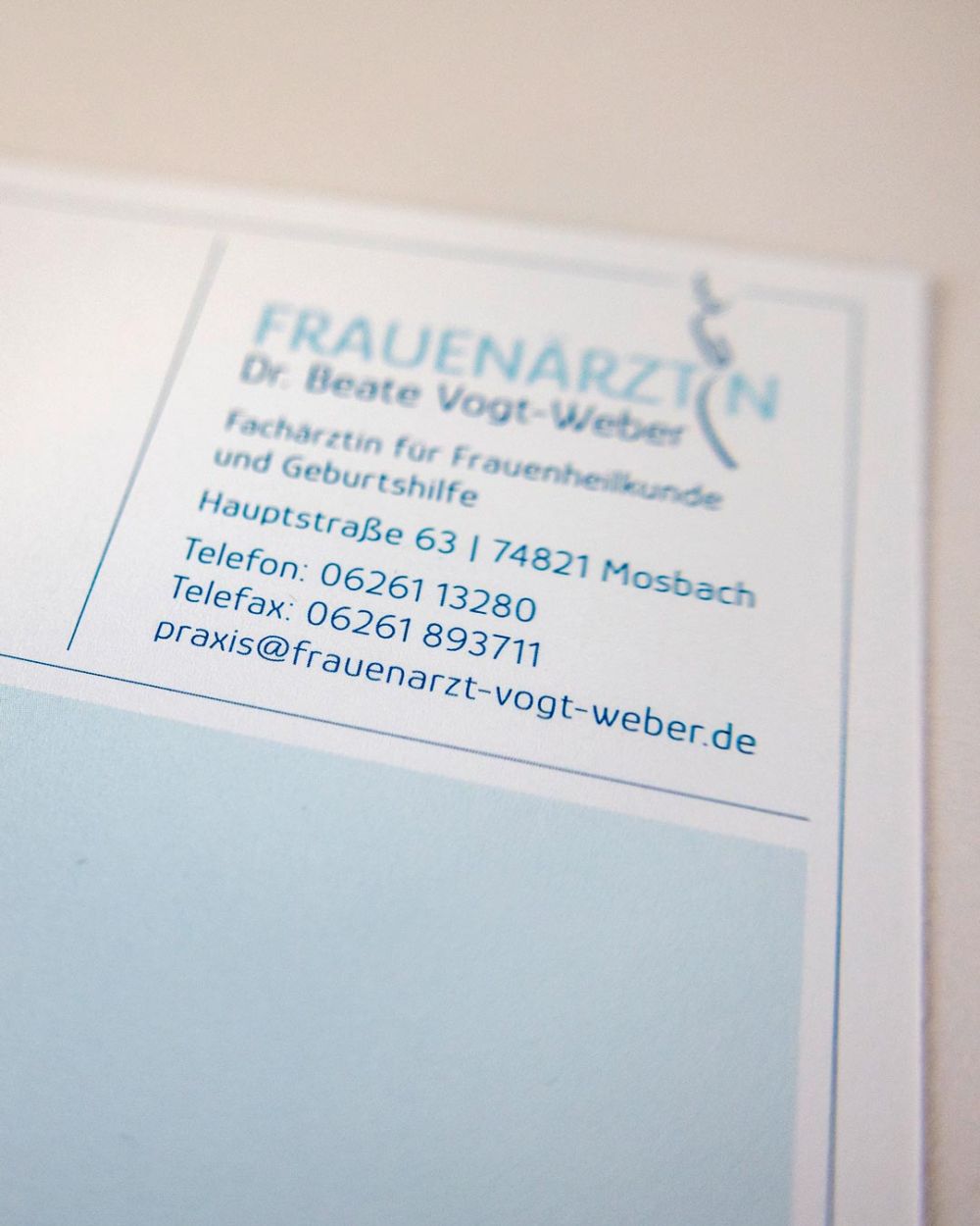 Rezeptbogen Frauenarztpraxis Vogt-Weber